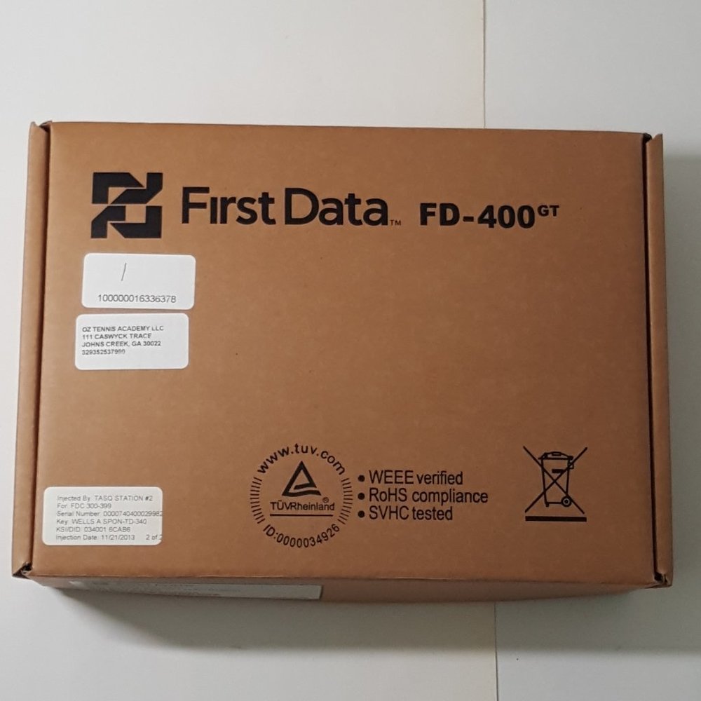 New In Box First Data FD400GT (MC8090) Credit Card Reader
